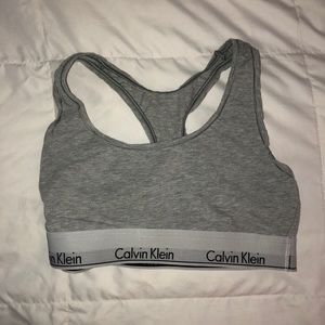 Grey Calvin Klein Bra
